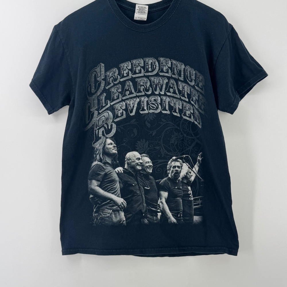 Gildan Creedence Clearwater Revisited North American Tour Band T-Shirt Black M